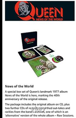 Queen Freddie Mercury Never Boring and News Of The World cd vinyl boxsets