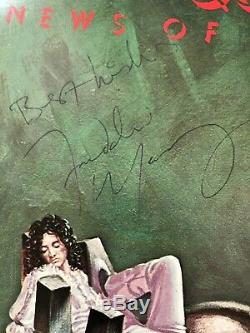 Queen Fully Signed'News of the World' Album LP Autographs Freddie Mercury