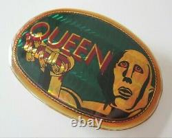 Queen News Of The World 1977 Original Vintage Pacifica Robot Belt Buckle