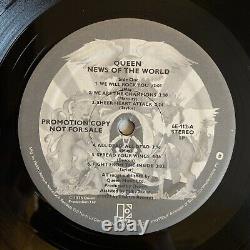 Queen News Of The World 1977 US White Label Promo (NM) Ultrasonic Clean