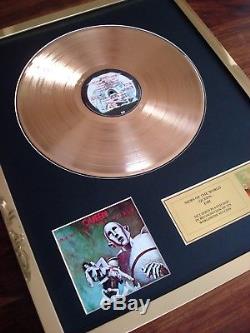 Queen News Of The World 24ct Gold Plated Disc Record Award Album