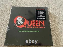 Queen News Of The World 40th Anniversary BOX SET Vinyl + 3 CDs + DVD (MINT)