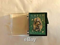 Queen News Of The World Elektra Promotional Pin Very Rare 1977 Queen Logo