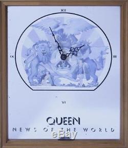 Queen News Of The World Mirror Clock