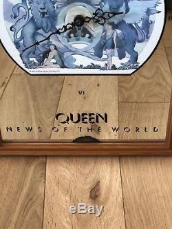 Queen News Of The World Mirror Clock