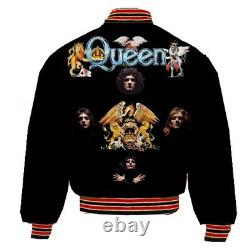 Queen News Of The World Nylon Bomber Jacket all sizes free live 2 CD