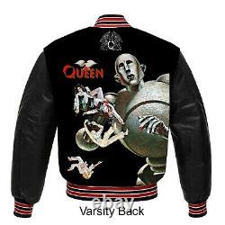 Queen News Of The World Nylon WOOL Varsity Jacket all sizes