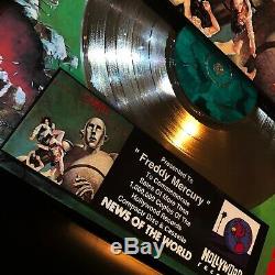 Queen News Of The World Silver Record Music Award Disc Album Freddy Mercury