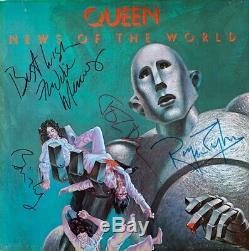 Queen News Of The World (USA LP) (VG-/G-VG) (Fully Signed)