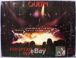 Queen News Of The World -european Tour Poster Original 1978