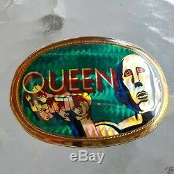 Queen News of the World Belt Buckle Pacifica MFG 1977 Green Gold