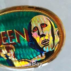 Queen News of the World Belt Buckle Pacifica MFG 1977 Green Gold