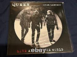 Queen + adam lambert live around the world numbered picture disc Mint Lp