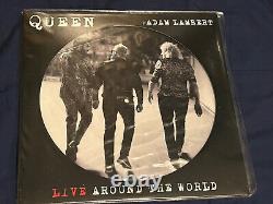 Queen + adam lambert live around the world numbered picture disc Mint Lp