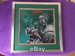 Queen fully signed News of the world LP framed including COA