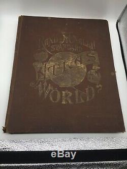 RARE Antique 1890 Rand McNally New Standard Atlas of the World Antique Maps