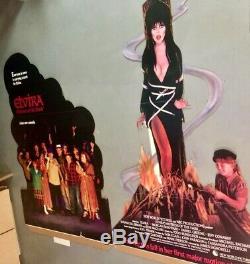 RARE Elvira Mistress Of The Dark 1988 Complete Movie Theater Standee New World