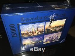 RARE NEW Ravensburger Puzzle 18000 pieces Skylines of the world New York 9-11