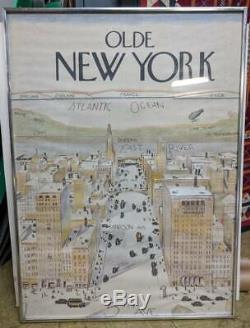 RARE Original 1976 The New Yorker cover View of the World from 5th Ave