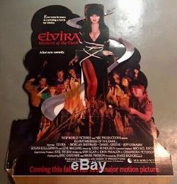 RAREElvira Mistress Of The Dark 1988 Movie Theater Standee Display! New World