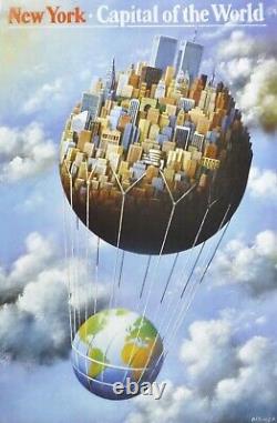 Rafal Olbinski New York Capital Of The World Poster Surrealism