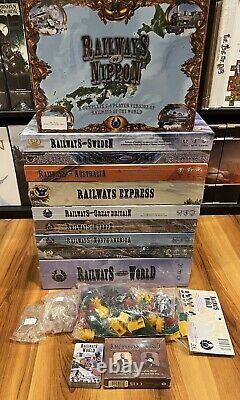 Railways Of The World Collection With Accessories And Playmat All New
