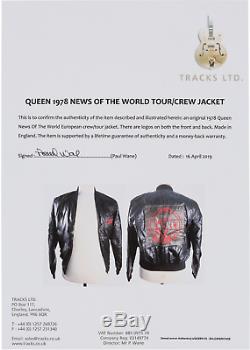 Rare Queen News Of The World Tour/Crew Jacket (1978) L@@@@@K