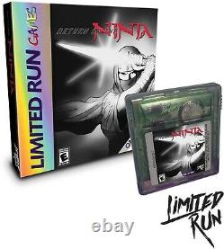 Return of the Ninja GBC Brand New Limited Run Region Free, Ships Worldwide