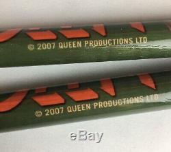 Roger Taylor (Queen) News Of The World Promo Drum Sticks (2007) Mega Rare