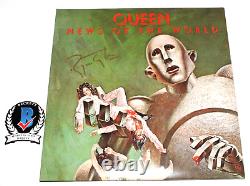 Roger Taylor Queen Signed'news Of The World' Album Vinyl Record Beckett Coa