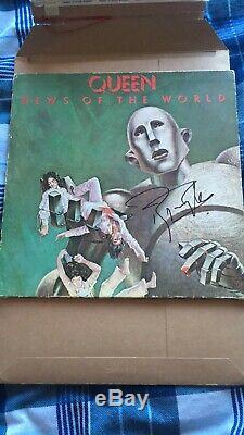 Roger Taylor Signed Queen News of the World Vinyl
