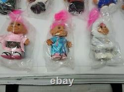 Russ Around The World 5 Troll Doll Lot of 14. All New In Bag, All With Tags