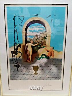 SALVADOR DALI SIGNED LITHOGRAPH Garden to the New World of Gala 1979 COA