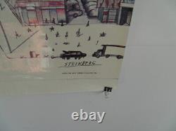 Saul Steinberg New Yorker 1976 View of the World poster 29 by 42 Laminated 70's