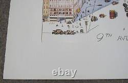 Saul Steinberg New Yorker View of the World from 9th Ave poster numbered