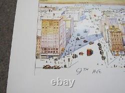 Saul Steinberg New Yorker View of the World from 9th Ave poster numbered