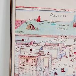 Saul Steinberg The New Yorker View of the World from 9th Avenue 1976 Poster