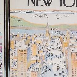 Saul Steinberg The New Yorker View of the World from 9th Avenue 1976 Poster