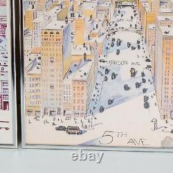 Saul Steinberg The New Yorker View of the World from 9th Avenue 1976 Poster