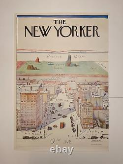 Saul Steinberg View of The World From 9th Avenue 1976 ORIGINAL POSTER NEW YORKER