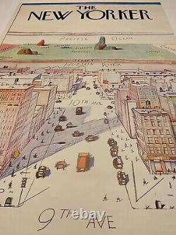 Saul Steinberg View of The World From 9th Avenue 1976 ORIGINAL POSTER NEW YORKER