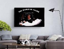 Scarface Say Al Pacino The World is Painting Canvas Print Art Home Décor Wall