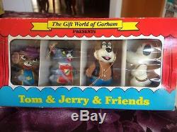 Set of 4 Vintage The Gift World Of Gorham Tom & Jerry & Friends Ornaments New