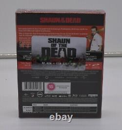 Shaun of the Dead / Hot Fuzz / The World's End 4K Bluray Steelbook Bundle NEW