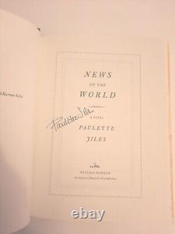 Signed News of the World by Paulette Jiles, 1st Edition/Printing