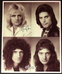 Signed Roger Taylor Queen Photo Bohemian Rhapsody Brian May News Of The World