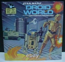 Star Wars 1982 Record Tote Return of the Jedi Droid World 1983 Book & Record NEW