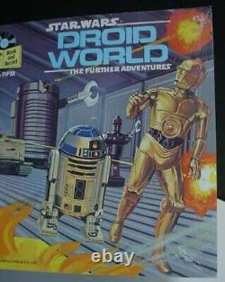 Star Wars 1982 Record Tote Return of the Jedi Droid World 1983 Book & Record NEW