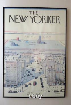 Steinberg The New Yorker View of the World Poster (1976), 40X 28 Orig Owner