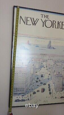 Steinberg The New Yorker View of the World Poster (1976), 40X 28 Orig Owner